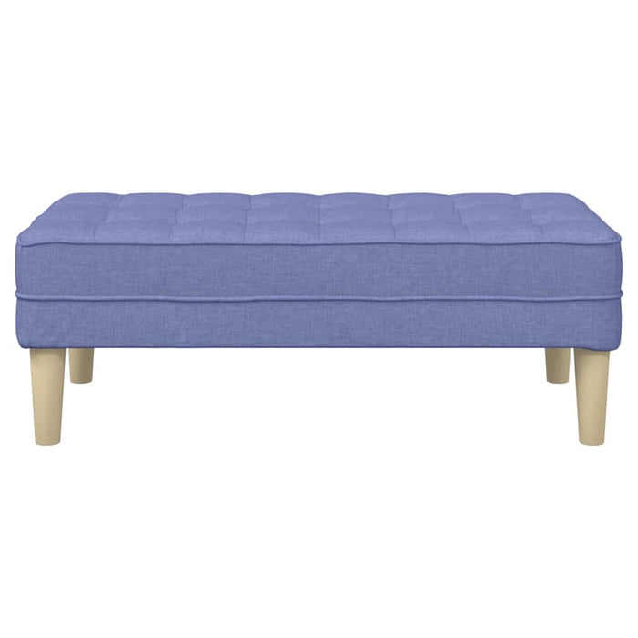 bancă cu pernă Albastru Jeans 113 x 57 x 39 cm țesătură - WALTI WALTI