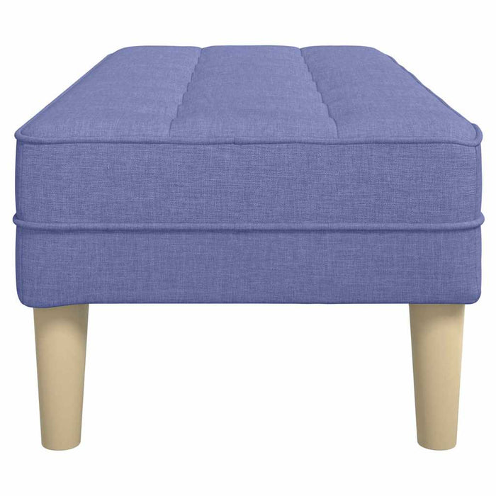 bancă cu pernă Albastru Jeans 113 x 57 x 39 cm țesătură - WALTI WALTI