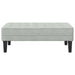 bancă cu pernă Gri deschis 113 x 57 x 39 cm Catifea - WALTI WALTI