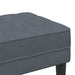 bancă cu pernă Gri închis 113 x 57 x 39 cm Catifea - WALTI WALTI