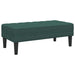 bancă cu pernă Verde închis 113 x 57 x 39 cm Catifea - WALTI WALTI
