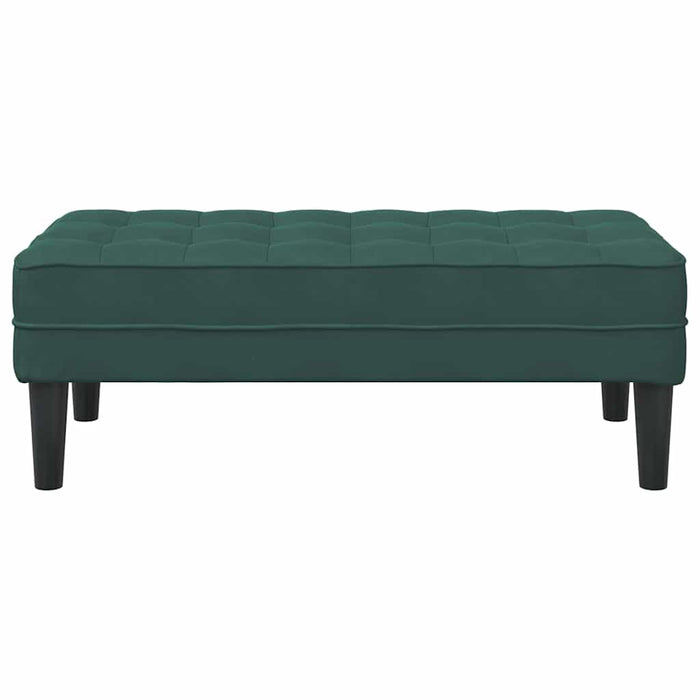bancă cu pernă Verde închis 113 x 57 x 39 cm Catifea - WALTI WALTI