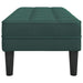 bancă cu pernă Verde închis 113 x 57 x 39 cm Catifea - WALTI WALTI