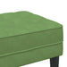 bancă cu pernă Verde deschis 113 x 57 x 39 cm Catifea - WALTI WALTI