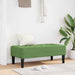 bancă cu pernă Verde deschis 113 x 57 x 39 cm Catifea - WALTI WALTI