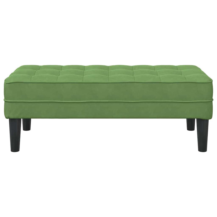 bancă cu pernă Verde deschis 113 x 57 x 39 cm Catifea - WALTI WALTI