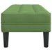 bancă cu pernă Verde deschis 113 x 57 x 39 cm Catifea - WALTI WALTI