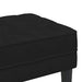 bancă cu pernă Negru 113 x 57 x 39 cm Catifea - WALTI WALTI