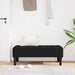 bancă cu pernă Negru 113 x 57 x 39 cm Catifea - WALTI WALTI
