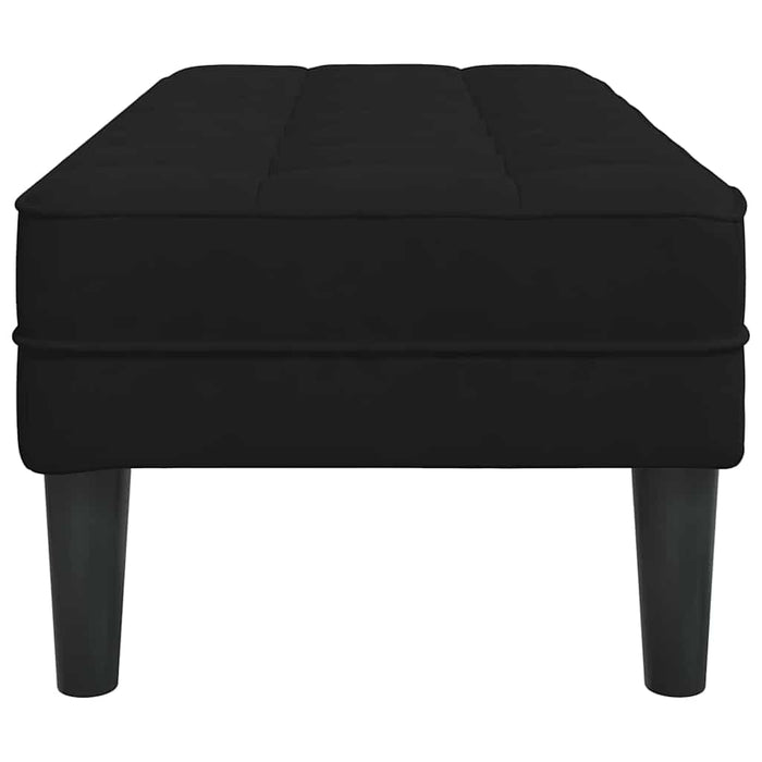 bancă cu pernă Negru 113 x 57 x 39 cm Catifea - WALTI WALTI