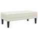 bancă cu pernă Crem 113 x 57 x 39 cm Catifea - WALTI WALTI