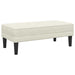 bancă cu pernă Crem 113 x 57 x 39 cm Catifea - WALTI WALTI