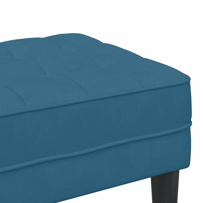 bancă cu pernă albastru 113 x 57 x 39 cm Catifea - WALTI WALTI