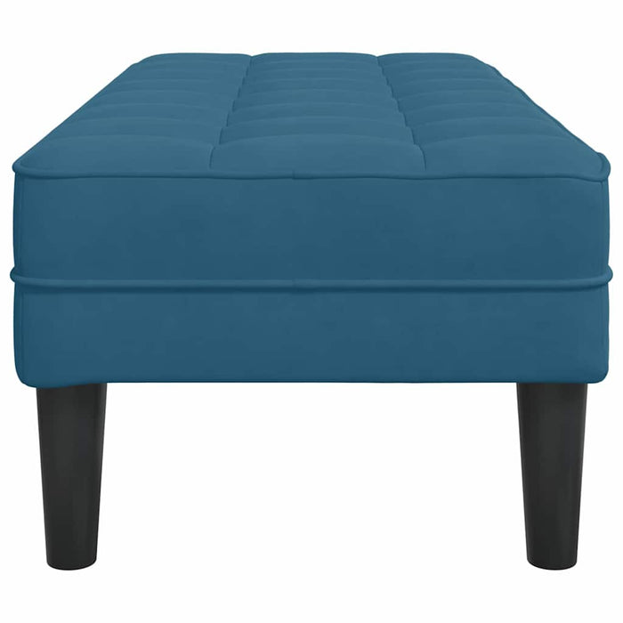 bancă cu pernă albastru 113 x 57 x 39 cm Catifea - WALTI WALTI