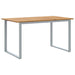 Masă de Grădină Gri 140 x 80 x 75 cm Lemn Solid de Acacia - WALTI WALTI