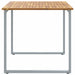 Masă de Grădină Gri 140 x 80 x 75 cm Lemn Solid de Acacia - WALTI WALTI