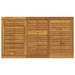 Masă de Grădină Gri 140 x 80 x 75 cm Lemn Solid de Acacia - WALTI WALTI