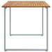 Masă de grădină pentru dining Gri 160 x 80 x 75 cm - WALTI WALTI