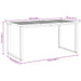 Masă de grădină pentru dining Gri 160 x 80 x 75 cm - WALTI WALTI