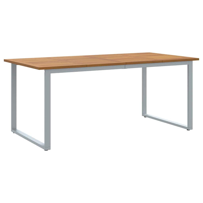 Masă de Grădină Gri 180 x 90 x 75 cm Lemn Solid de Acacia - WALTI WALTI
