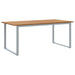 Masă de Grădină Gri 180 x 90 x 75 cm Lemn Solid de Acacia - WALTI WALTI