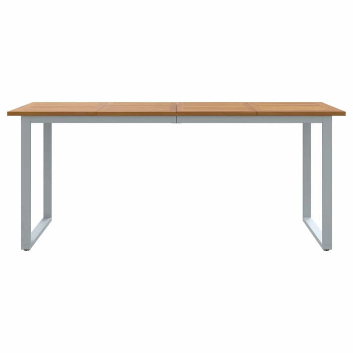 Masă de Grădină Gri 180 x 90 x 75 cm Lemn Solid de Acacia - WALTI WALTI