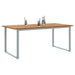 Masă de Grădină Gri 180 x 90 x 75 cm Lemn Solid de Acacia - WALTI WALTI