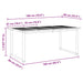 Masă de Grădină Gri 180 x 90 x 75 cm Lemn Solid de Acacia - WALTI WALTI