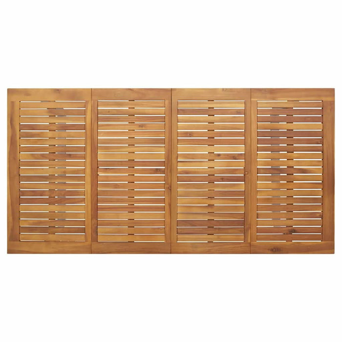 Masă de Grădină Gri 180 x 90 x 75 cm Lemn Solid de Acacia - WALTI WALTI