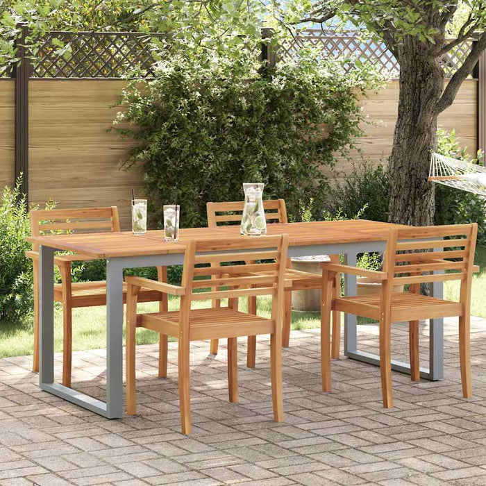 Masă de grădină pentru dining Gri 200 x 90 x 75 cm - WALTI WALTI