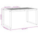 Masă de Grădină Gri 140 x 80 x 75 cm Lemn Solid de Acacia - WALTI WALTI