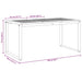 Masă de grădină pentru dining Gri 160 x 80 x 75 cm - WALTI WALTI