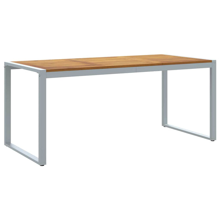 Masă de Grădină Gri 180 x 90 x 75 cm Lemn Solid de Acacia - WALTI WALTI