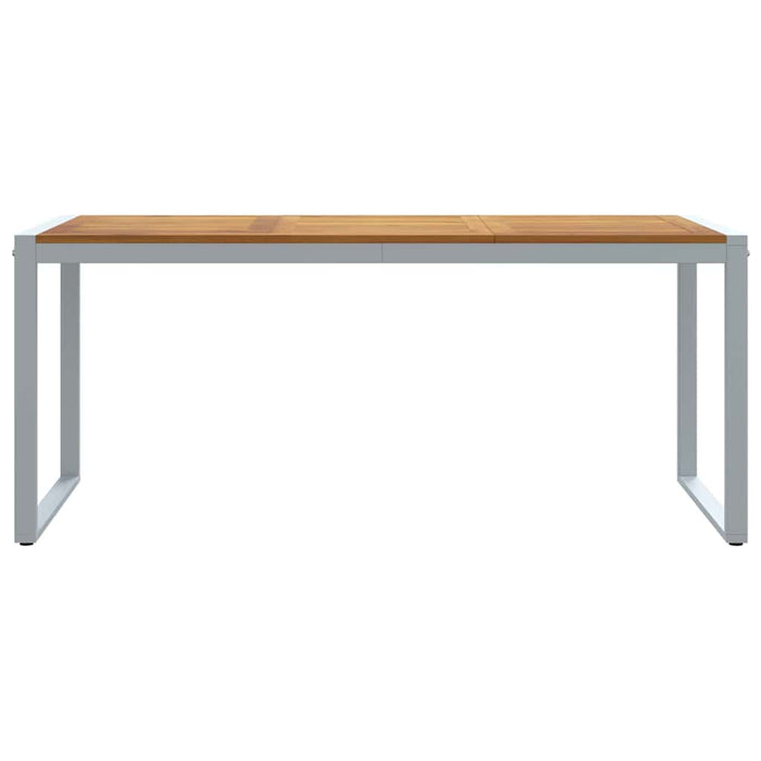 Masă de Grădină Gri 180 x 90 x 75 cm Lemn Solid de Acacia - WALTI WALTI