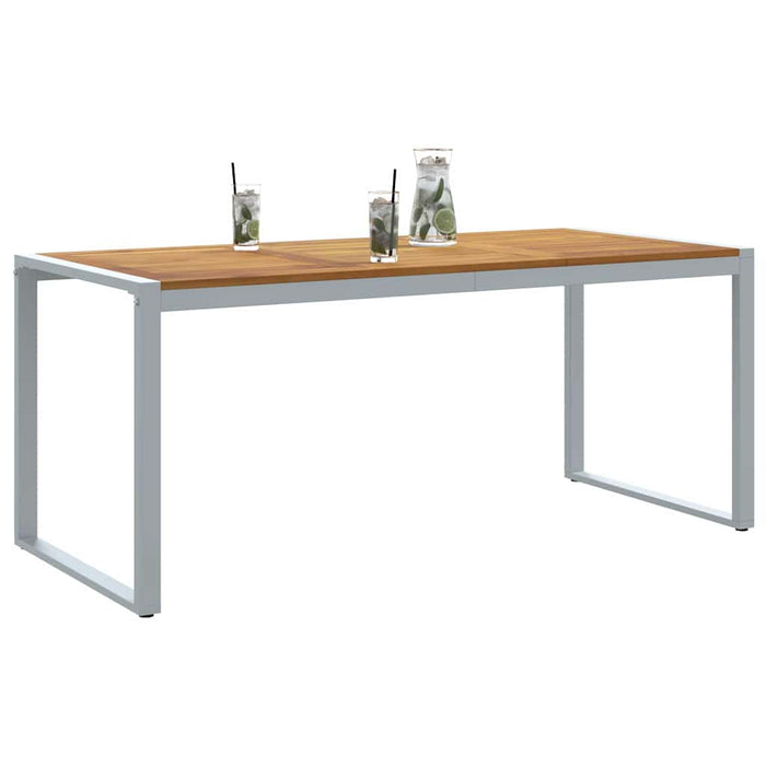 Masă de Grădină Gri 180 x 90 x 75 cm Lemn Solid de Acacia - WALTI WALTI