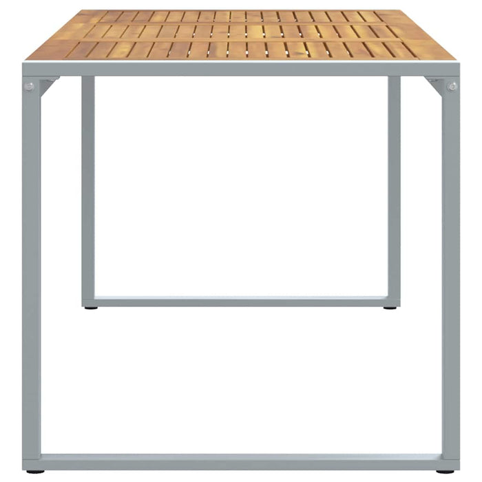 Masă de Grădină Gri 180 x 90 x 75 cm Lemn Solid de Acacia - WALTI WALTI