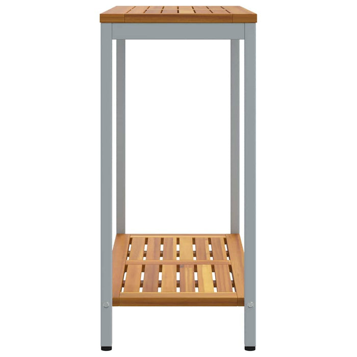 Masă de exterior cu depozitare Natural și Gri 80 x 35 x 75 cm - WALTI WALTI