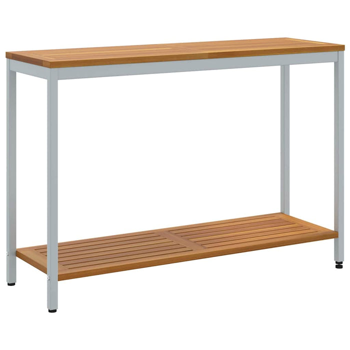 Masă de exterior cu depozitare Natural și Gri 110 x 35 x 75 cm WALTI