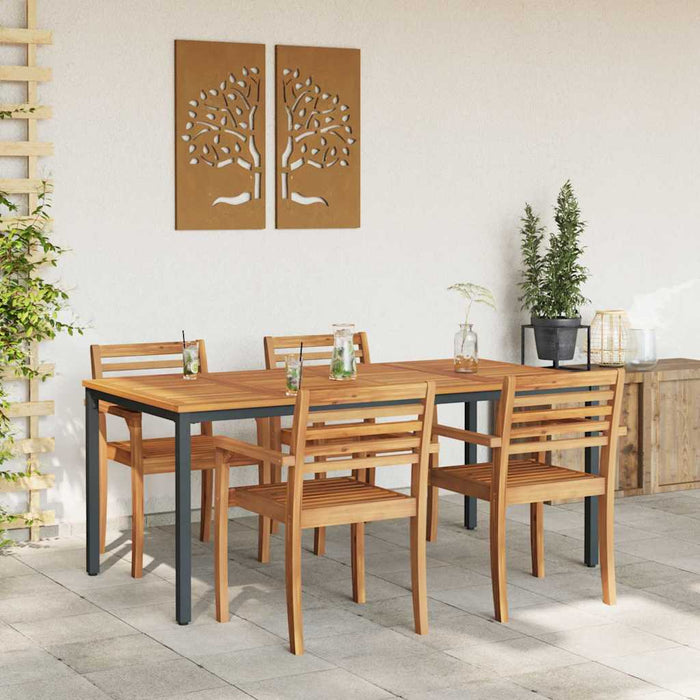 Mese de exterior Natural și negru 180 x 90 x 75 cm - WALTI WALTI