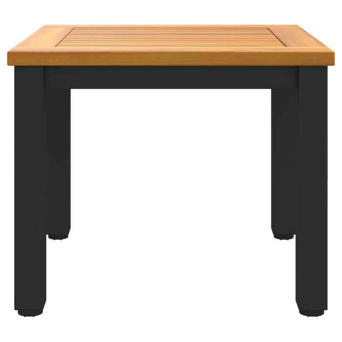 Masă de exterior Natural și Negru 45 x 45 x 38 cm WALTI