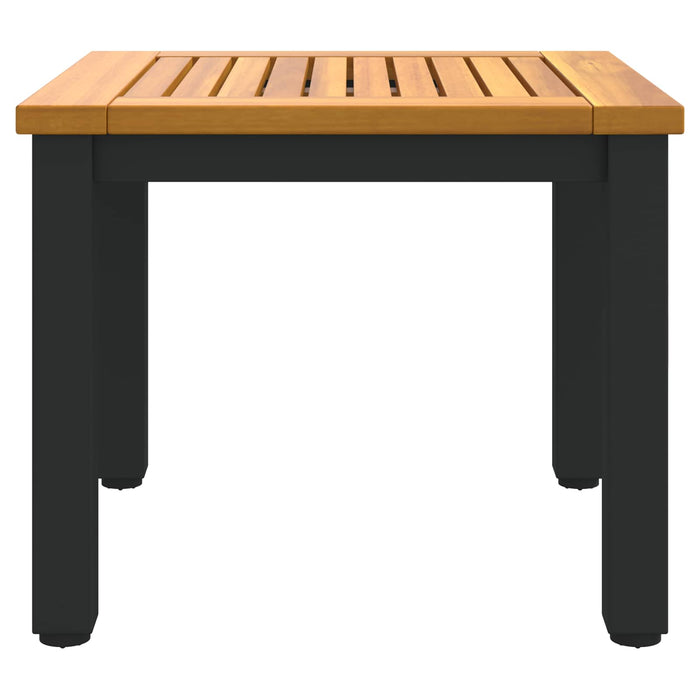 Masă de exterior Natural și Negru 45 x 45 x 38 cm WALTI
