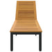 Șezlong Negru 200 x 55 x 35 cm Lemn Solid de Acacia - WALTI WALTI