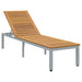 Șezlong Gri 200 x 55 x 35 cm Lemn Solid de Acacia - WALTI WALTI