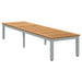 Șezlong Gri 200 x 55 x 35 cm Lemn Solid de Acacia - WALTI WALTI