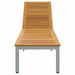 Șezlong Gri 200 x 55 x 35 cm Lemn Solid de Acacia - WALTI WALTI