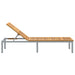 Șezlong Gri 200 x 55 x 35 cm Lemn Solid de Acacia - WALTI WALTI