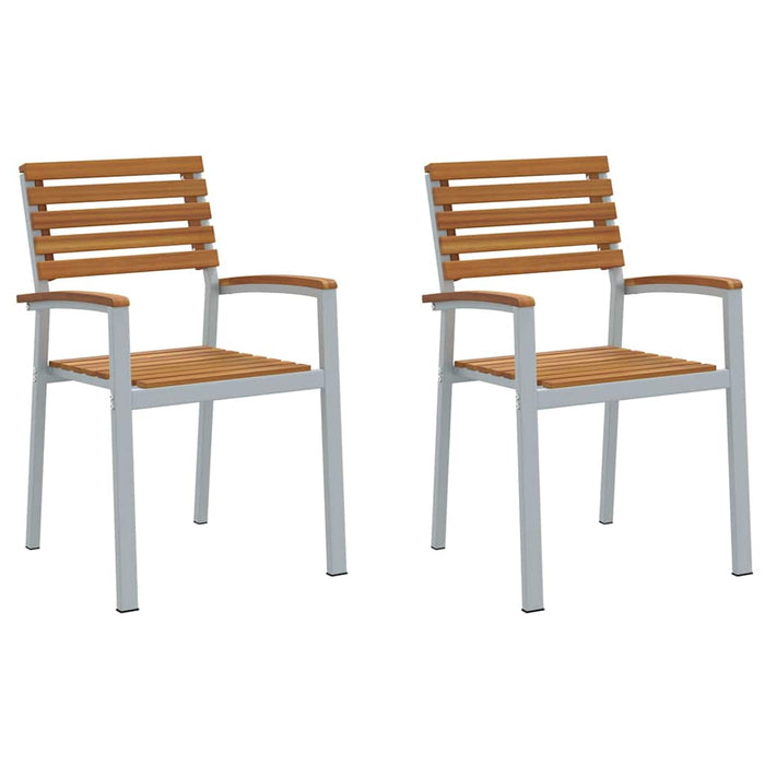 Scaun pentru Grădină 2 pcs Maro 56 x 57 x 87cm - WALTI WALTI