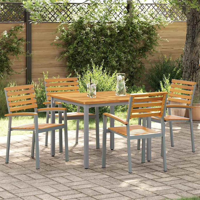 Scaun pentru Grădină 4 pcs Maro 56 x 57 x 87cm - WALTI WALTI