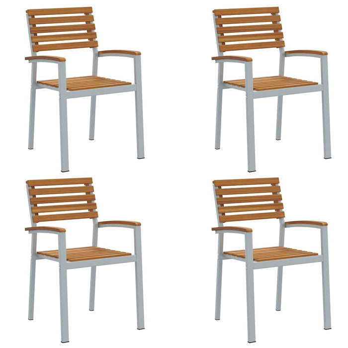 Scaun pentru Grădină 4 pcs Maro 56 x 57 x 87cm - WALTI WALTI