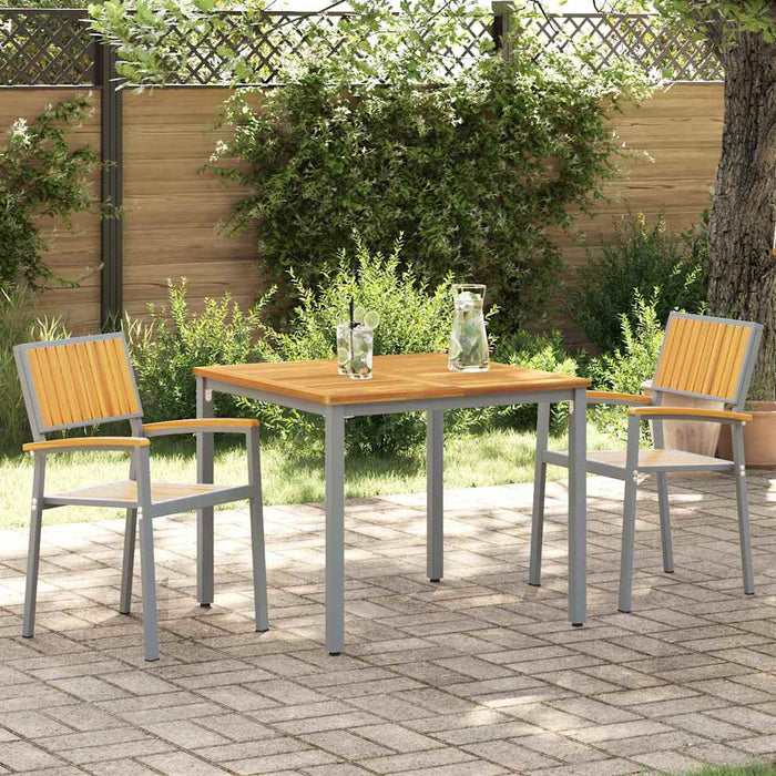 Scaun pentru Grădină 2 pcs Maro 56 x 57 x 87cm - WALTI WALTI